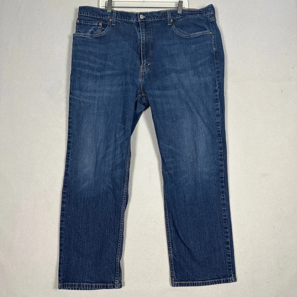 Levi's 559 Jeans Mens 44x32 Relaxed Straight Blue Stretch EUC